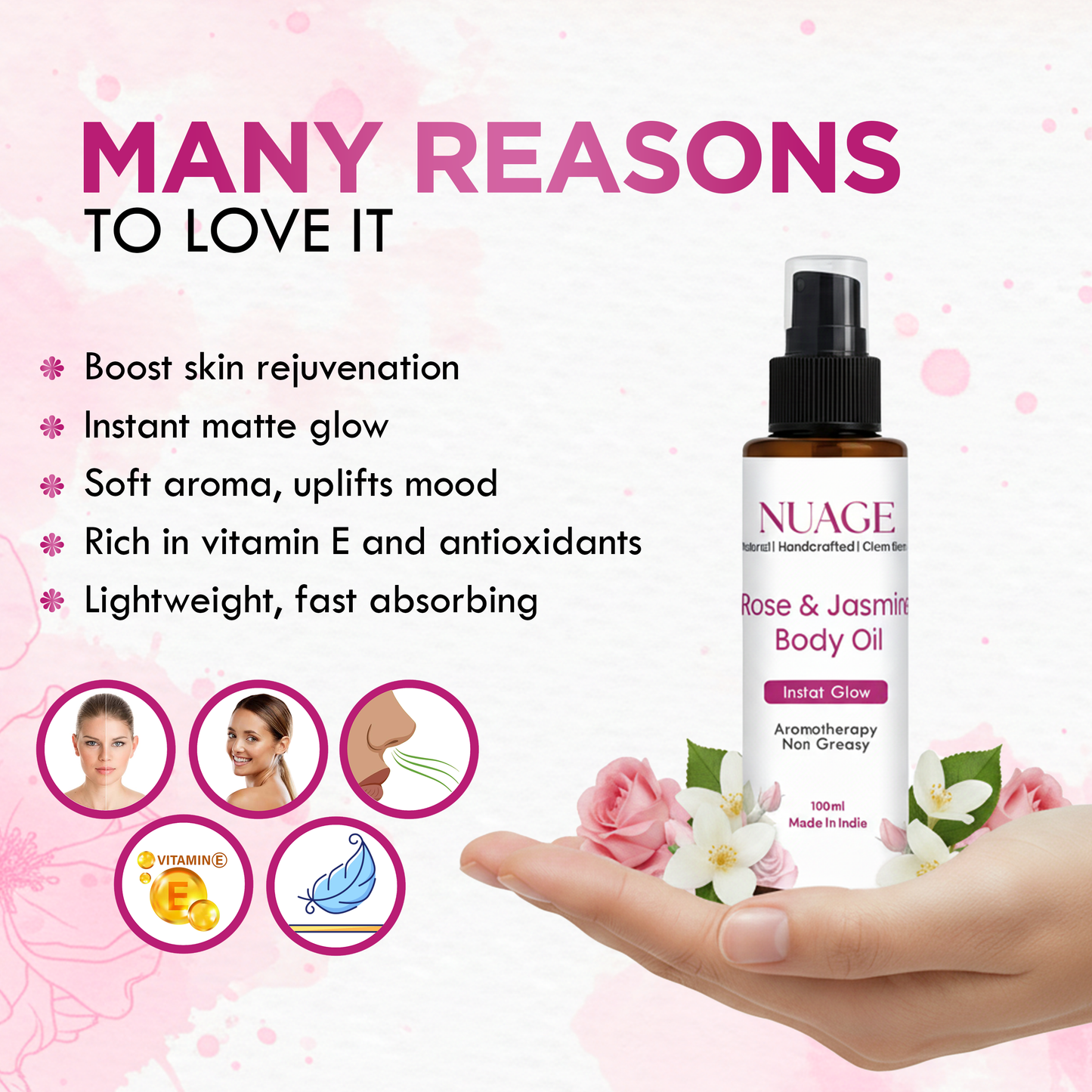 Rose & Jasmine Body Oil
