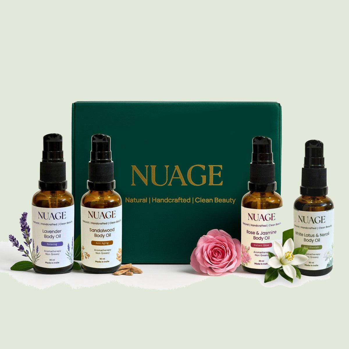 Mini Luxe Body Oil Gift Set (4 × 30 ml)