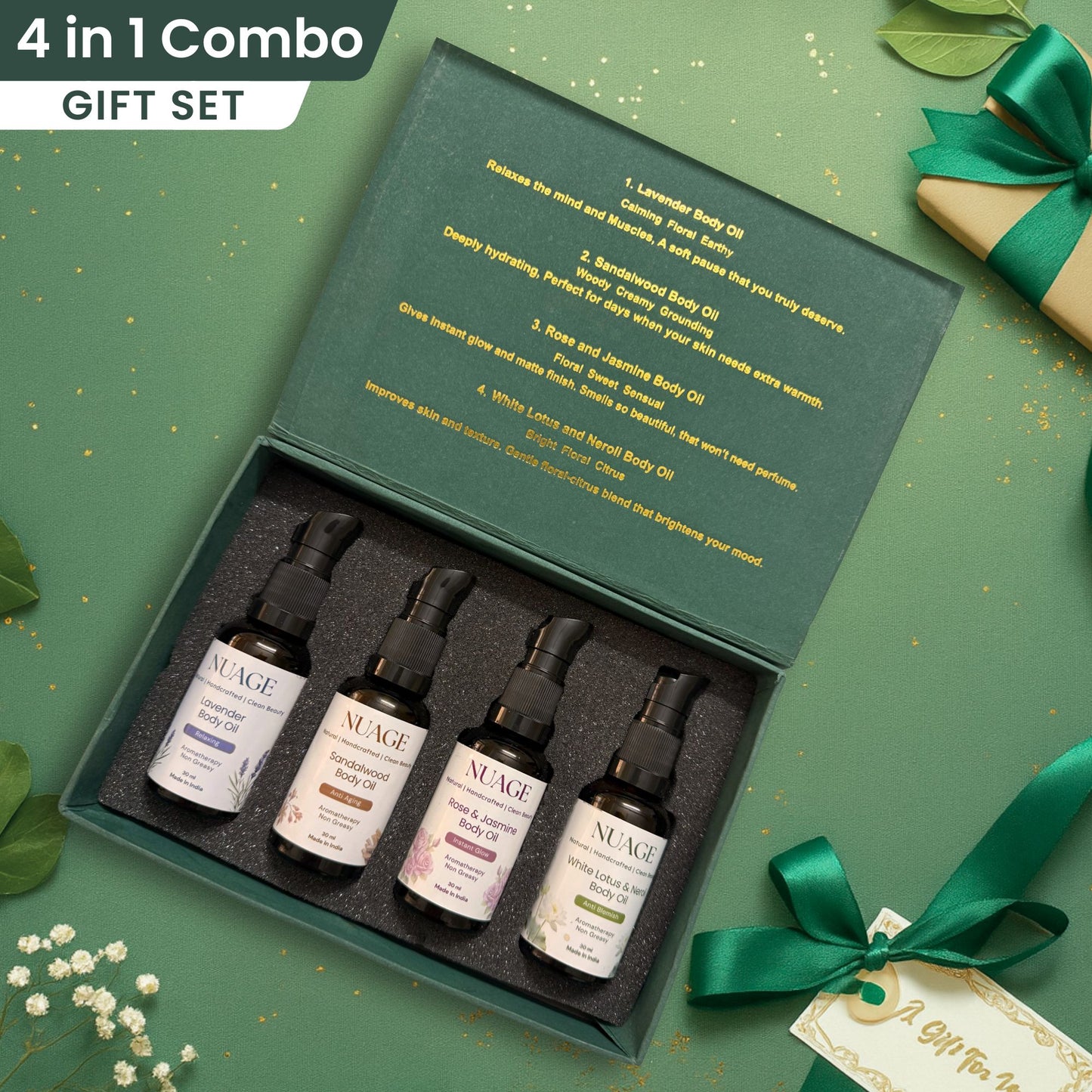 Mini Luxe Body Oil Gift Set (4 × 30 ml)