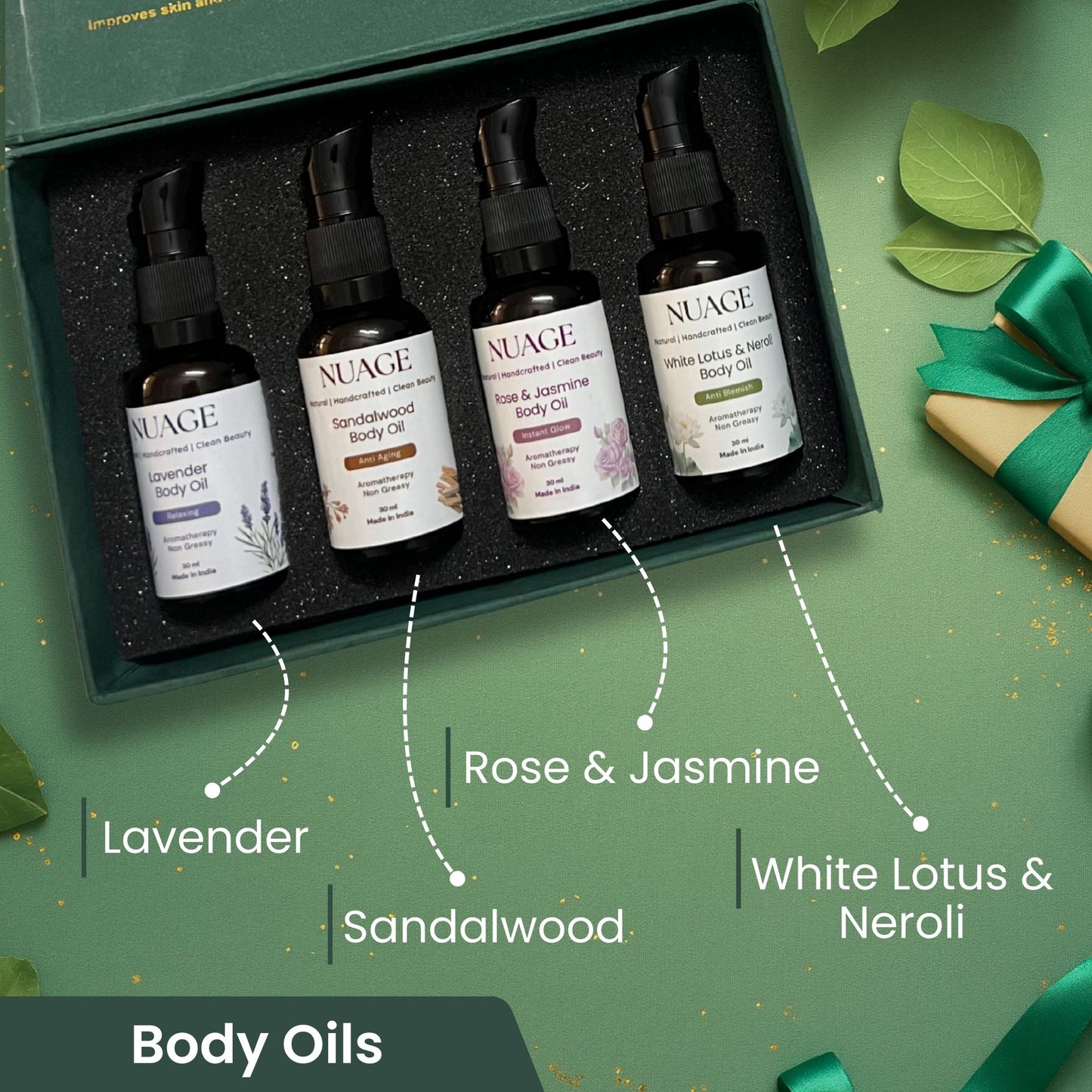 Mini Luxe Body Oil Gift Set (4 × 30 ml)