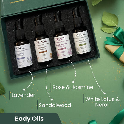 Mini Luxe Body Oil Gift Set (4 × 30 ml)