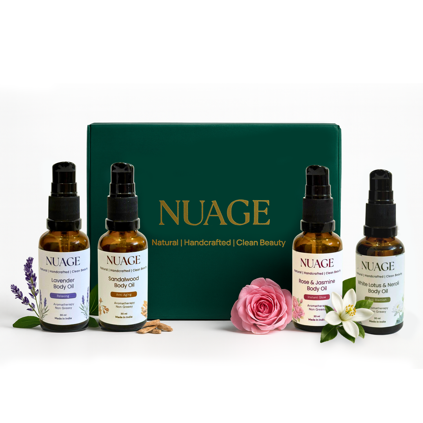 Mini Luxe Body Oil Gift Set (4 × 30 ml)