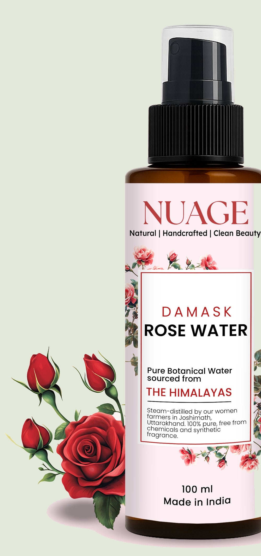 Damask Rose Water – Pure Natural Hydrosol
